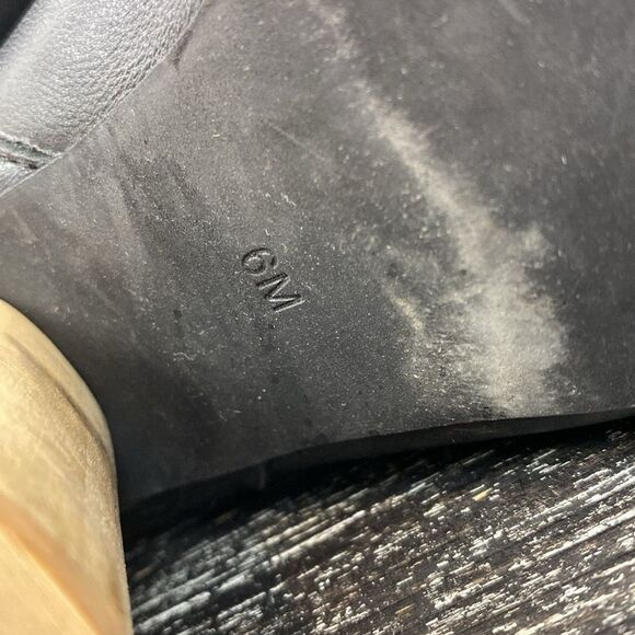 Jeffrey Campbell Black Suede Oath Peep Toe Ankle Bootie Shoe 6 - Picture 5 of 7